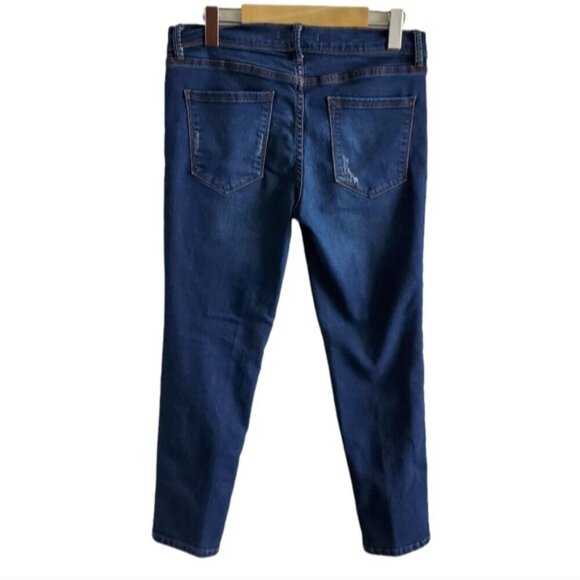 Free People Blue Cropped Jeans Size 29 - Picture 3 of 6